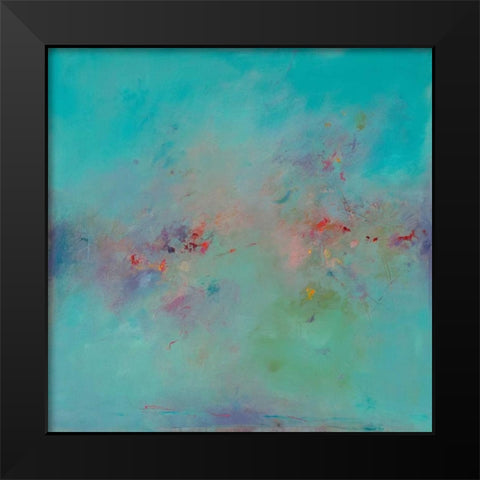 Untitled Abstract No. 3 Black Modern Wood Framed Art Print by Handelman, Ed