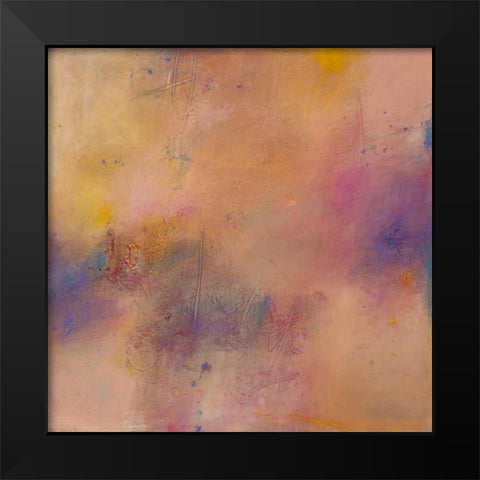 Untitled Abstract No. 7 Black Modern Wood Framed Art Print by Handelman, Ed