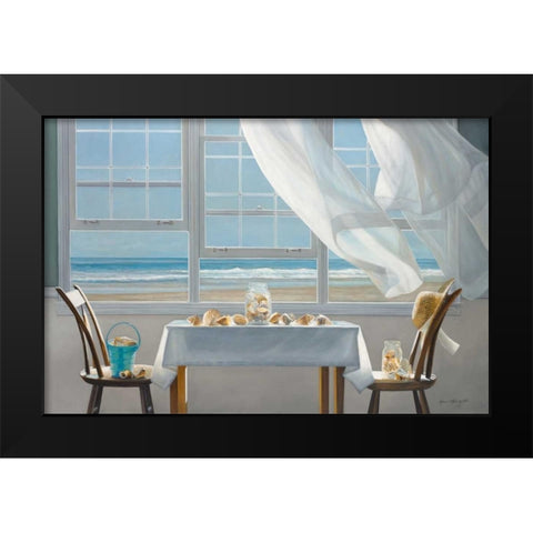 The Shell Collectors Black Modern Wood Framed Art Print by Hollingsworth, Karen
