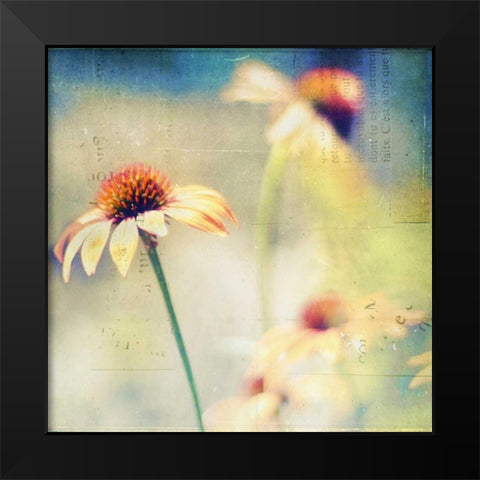 Courage Is Fear That Has Said Its Prayers Black Modern Wood Framed Art Print by Hanna, Dawn D.