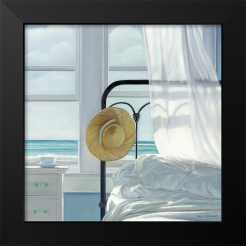 Sand in the Sheets Black Modern Wood Framed Art Print by Hollingsworth, Karen