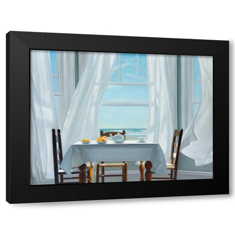Becoming Centered Black Modern Wood Framed Art Print with Double Matting by Hollingsworth, Karen