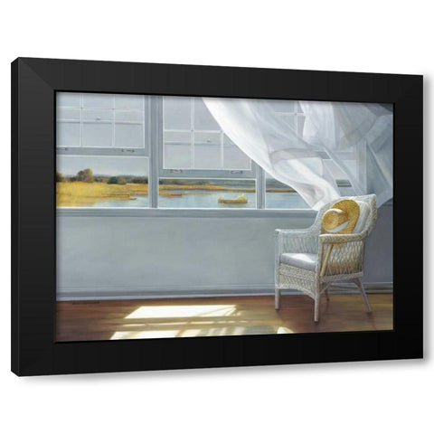 Lake Effect Black Modern Wood Framed Art Print with Double Matting by Hollingsworth, Karen