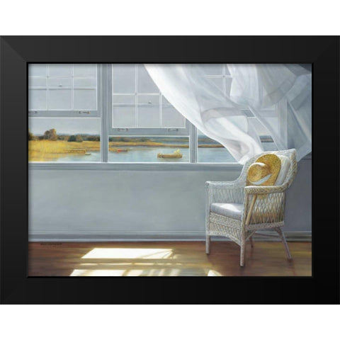 Lake Effect Black Modern Wood Framed Art Print by Hollingsworth, Karen