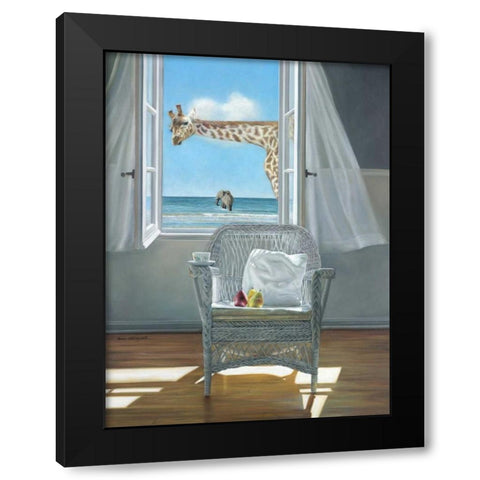 Rubberneck Black Modern Wood Framed Art Print with Double Matting by Hollingsworth, Karen