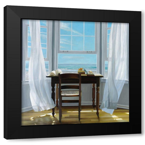 Contemplation Black Modern Wood Framed Art Print by Hollingsworth, Karen