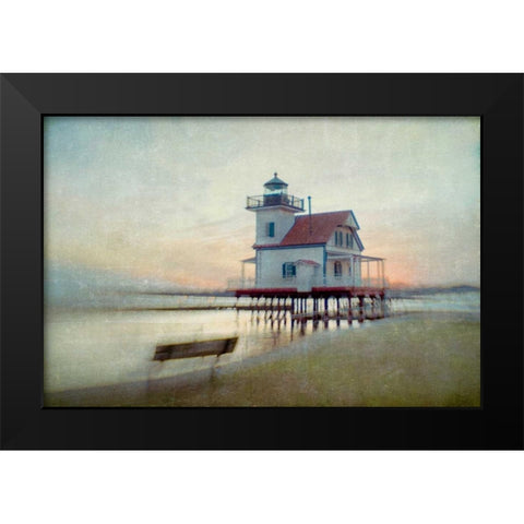 Giving Light Black Modern Wood Framed Art Print by Hanna, Dawn D.