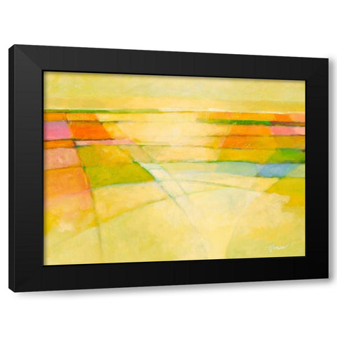 Through the Mist Black Modern Wood Framed Art Print by Hines