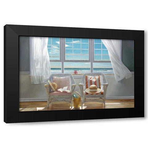 Companions Black Modern Wood Framed Art Print with Double Matting by Hollingsworth, Karen