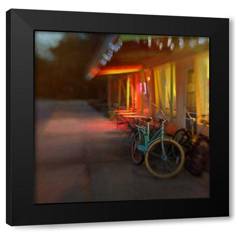 Jenniferâ€™s Bike Black Modern Wood Framed Art Print by Hanna, Dawn D.