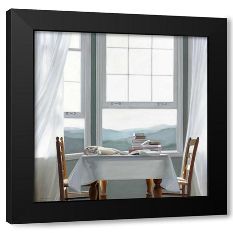 Accidental Scholar Black Modern Wood Framed Art Print by Hollingsworth, Karen