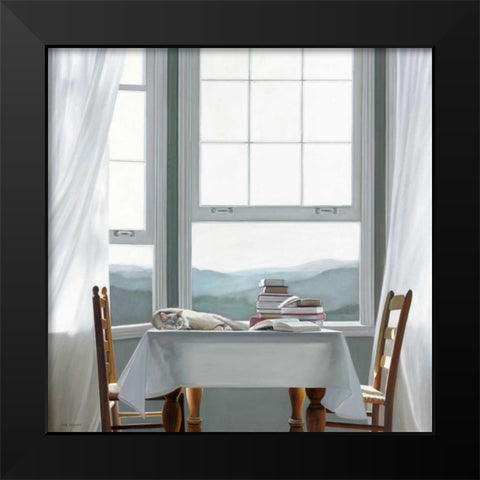 Accidental Scholar Black Modern Wood Framed Art Print by Hollingsworth, Karen