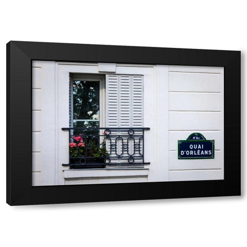 Quai dÃ¢â‚¬â„¢Orleans Black Modern Wood Framed Art Print by Herrera, H.J.