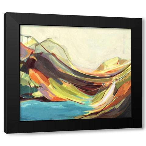 Mount Desert Isle Black Modern Wood Framed Art Print by Hawkins, Amanda K.