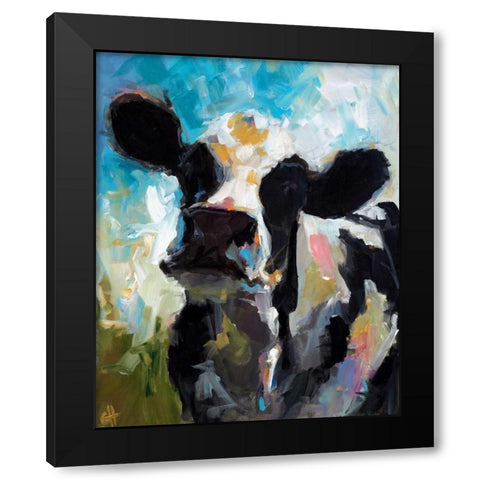 Daisy Black Modern Wood Framed Art Print with Double Matting by Humphry, Cari J.