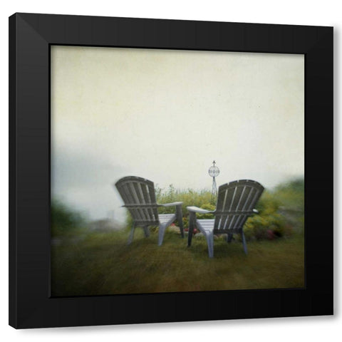 Being Present in the Moment Black Modern Wood Framed Art Print by Hanna, Dawn D.