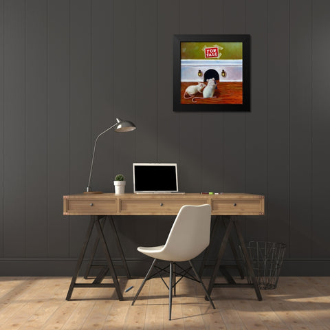 Must See Inside Black Modern Wood Framed Art Print by Heffernan, Lucia