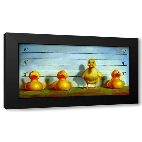 The Big Lineup Black Modern Wood Framed Art Print with Double Matting by Heffernan, Lucia