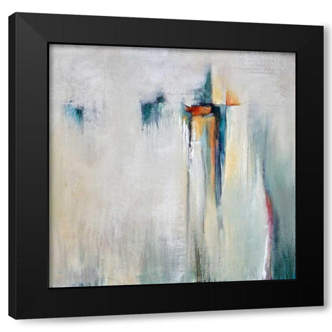 Hazy Shades Black Modern Wood Framed Art Print by Hale, Karen