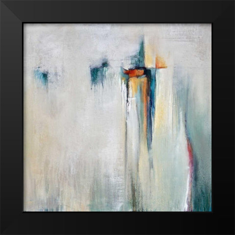 Hazy Shades Black Modern Wood Framed Art Print by Hale, Karen