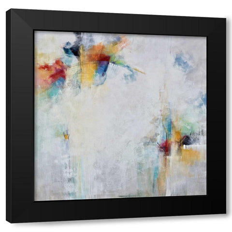 Joyful Black Modern Wood Framed Art Print with Double Matting by Hale, Karen