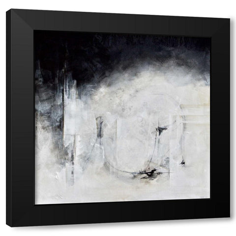 Solidarity Black Modern Wood Framed Art Print with Double Matting by Hale, Karen