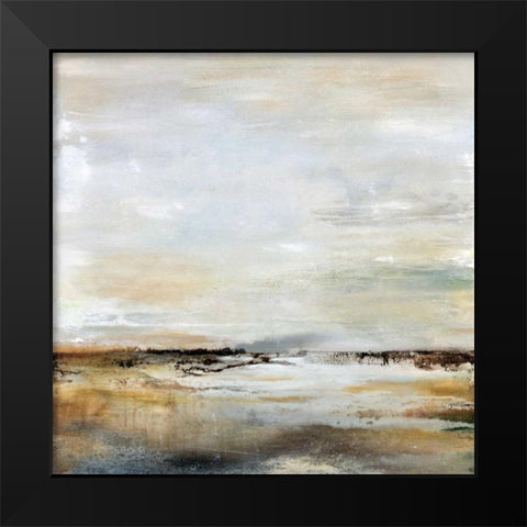Take a Breath Black Modern Wood Framed Art Print by Hale, Karen