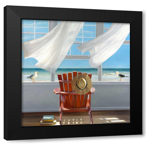 Lookout Black Modern Wood Framed Art Print by Hollingsworth, Karen