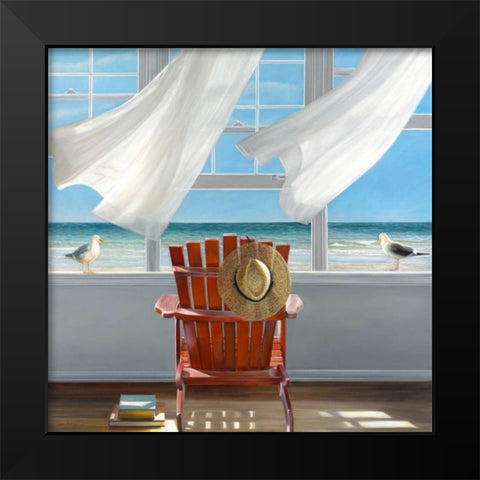 Lookout Black Modern Wood Framed Art Print by Hollingsworth, Karen