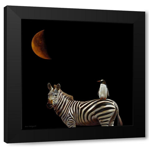 Pilgrimage Black Modern Wood Framed Art Print by Hollingsworth, Karen