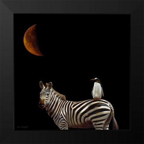 Pilgrimage Black Modern Wood Framed Art Print by Hollingsworth, Karen