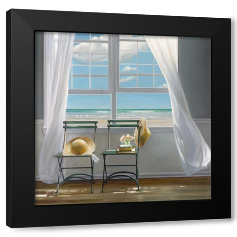 Slow Motion Black Modern Wood Framed Art Print with Double Matting by Hollingsworth, Karen