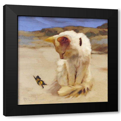 Eye on Butterfly V Black Modern Wood Framed Art Print by Hoeptner, Diane