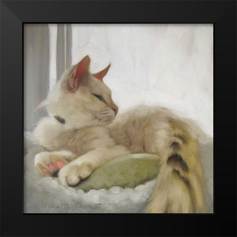 Through the Window Black Modern Wood Framed Art Print by Hoeptner, Diane