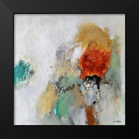 Beyond the Seen Black Modern Wood Framed Art Print by Hoeft, Nicole