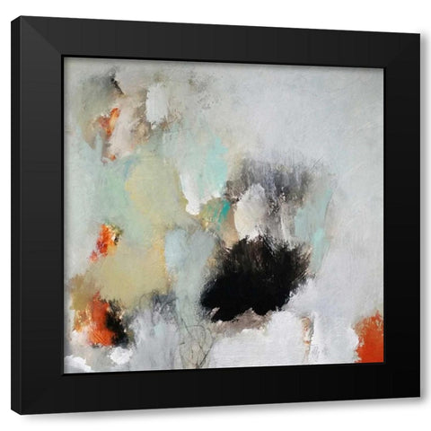 Just Let Go Black Modern Wood Framed Art Print by Hoeft, Nicole