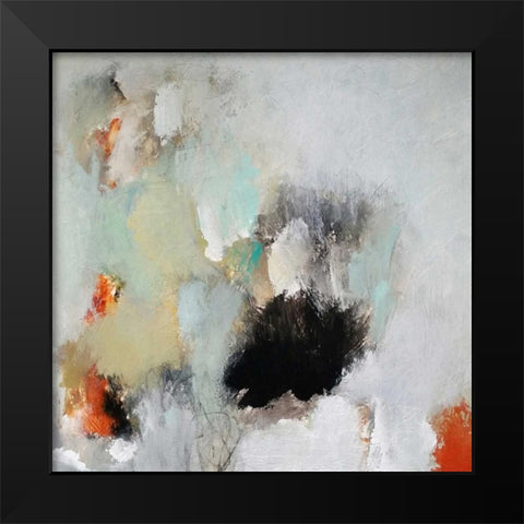 Just Let Go Black Modern Wood Framed Art Print by Hoeft, Nicole