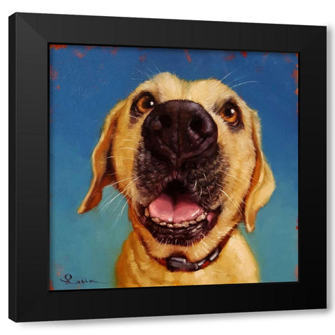 Follow Your Nose 2 Black Modern Wood Framed Art Print with Double Matting by Heffernan, Lucia