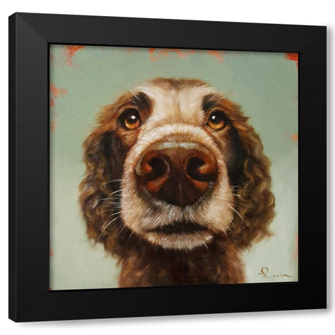 Follow Your Nose 14 Black Modern Wood Framed Art Print with Double Matting by Heffernan, Lucia