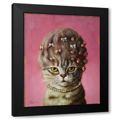 Marie Catoinette Black Modern Wood Framed Art Print with Double Matting by Heffernan, Lucia