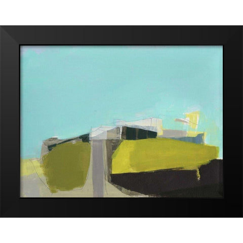 East End Hill Black Modern Wood Framed Art Print by Hawkins, Amanda