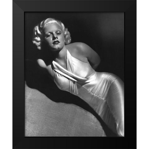 Jean Harlow 1931 Black Modern Wood Framed Art Print by Unknown
