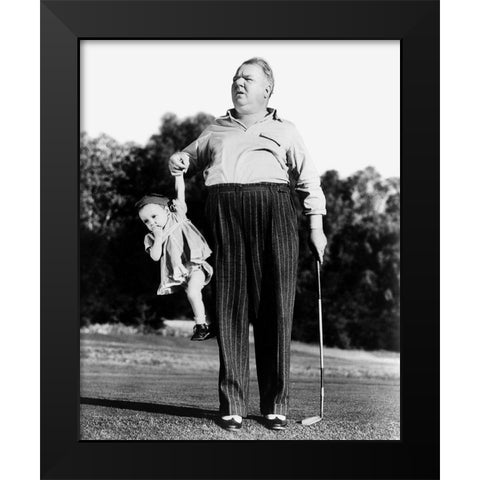 Daddy Day-Care Black Modern Wood Framed Art Print by Unknown