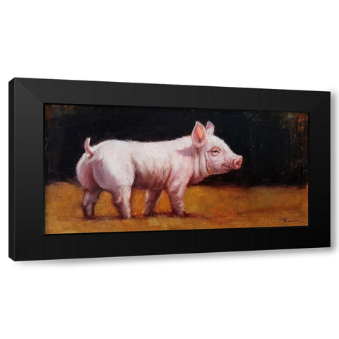 Wilbur Black Modern Wood Framed Art Print by Heffernan, Lucia