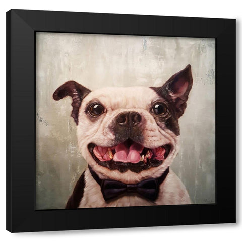 A Black Tie Affair Black Modern Wood Framed Art Print by Heffernan, Lucia