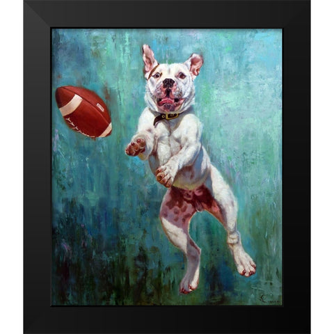 Hail Mary Black Modern Wood Framed Art Print by Heffernan, Lucia