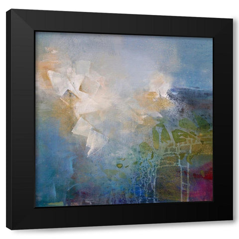 Segments Black Modern Wood Framed Art Print by Hale, Karen
