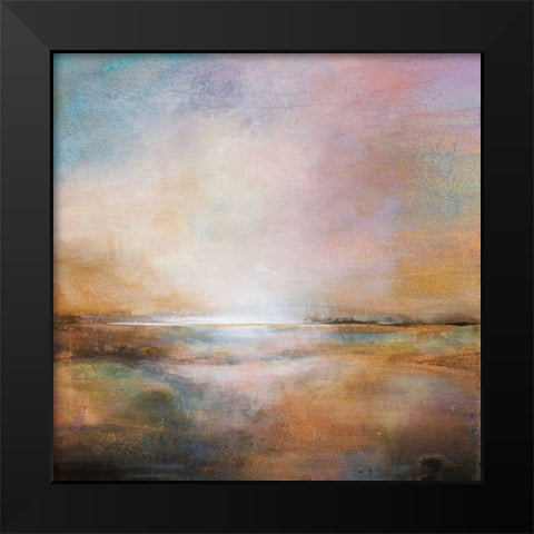 Warm Surrender Black Modern Wood Framed Art Print by Hale, Karen