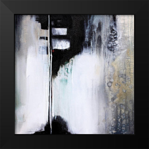 Black and White Drama Black Modern Wood Framed Art Print by Hale, Karen