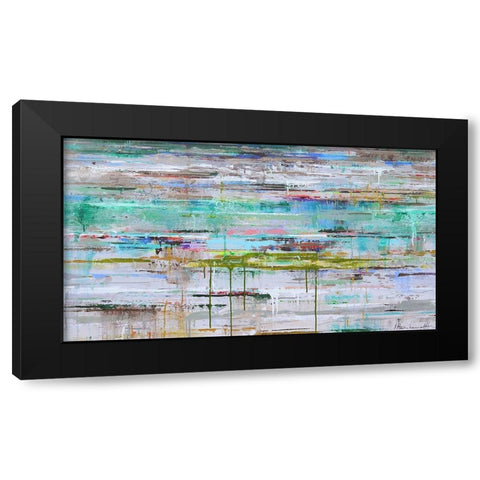 Miami Reflection Black Modern Wood Framed Art Print by Herckenrath, Ingeborg